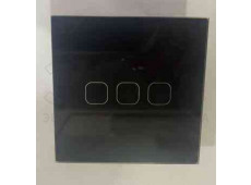 Выключатель 3Кл сенсорный скрытый чёрный WI-FI Выключатель 3Кл сенсорный скрытый чёрный WI-FI